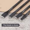 6pcs Leather Punch Set 3-12mm Flat Tip Straight Punch Hollow Cutter DIY Leather Craft Tool Belt Hole Punch Hand Tool Set