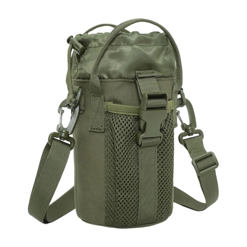 Odolné nosiče na láhev na vodu z oxfordské tkaniny s rozšiřitelným horním otvorem a užitkovou kapsou pro příslušenství k turistickým batohům