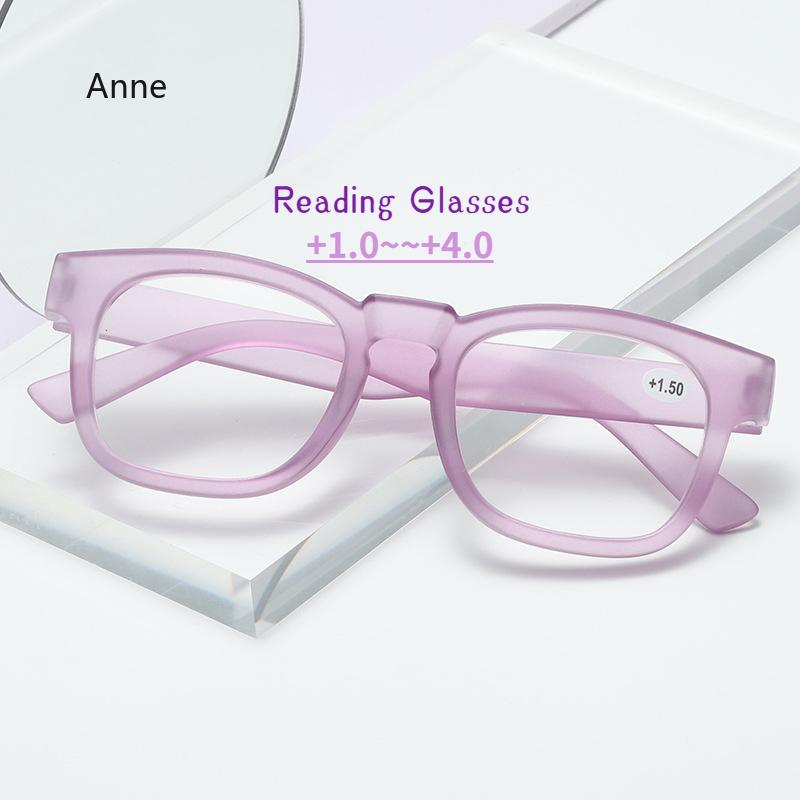 Fashion Elliptic Glasses New Women Anti-Blue Light Computer Eyewear Big Student Reading Eyeglasses Frame Diopters +1.0+4.0