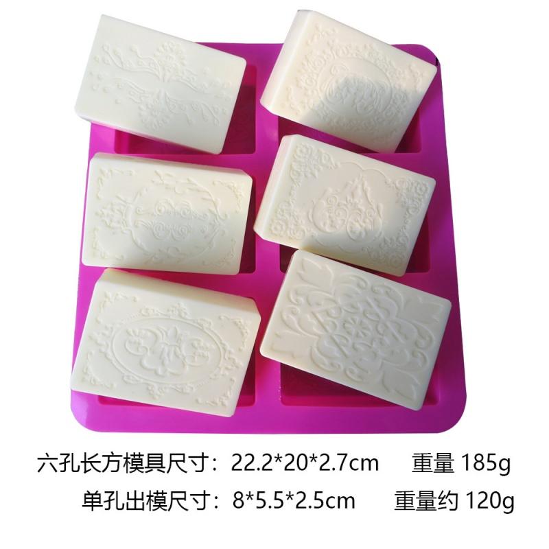 4/6 Cavity Reusable Soap Molds Tray Silicone Round Circles Soap Molds DIY Handmade Craft Cake Decorating Tools