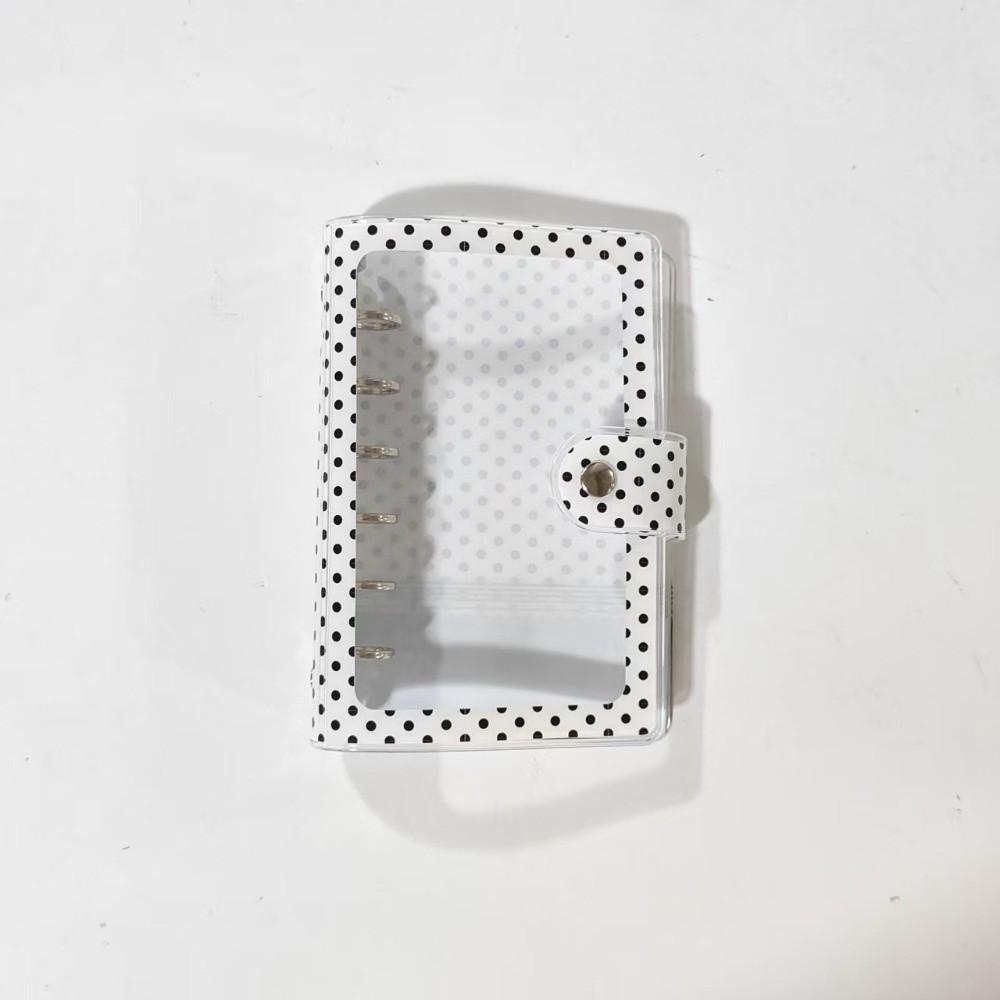 Clear Polka Dot Clear Binder PVC Loose-Leaf Notebook Cover  Kpop Photocard Collection
