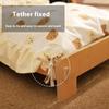 Letto per gatti in legno massello Letto estivo per cuccioli Tappetino rimovibile Lavabile Universale per tutte le stagioni Nido per gatti Cuccia per cani Forniture per animali domestici