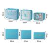 6-Piece Large Size Travel Organizer Portable Suitcase Organizer Clothes Shoes Makeup Bag Luggage Organizer Travel Storage Bag