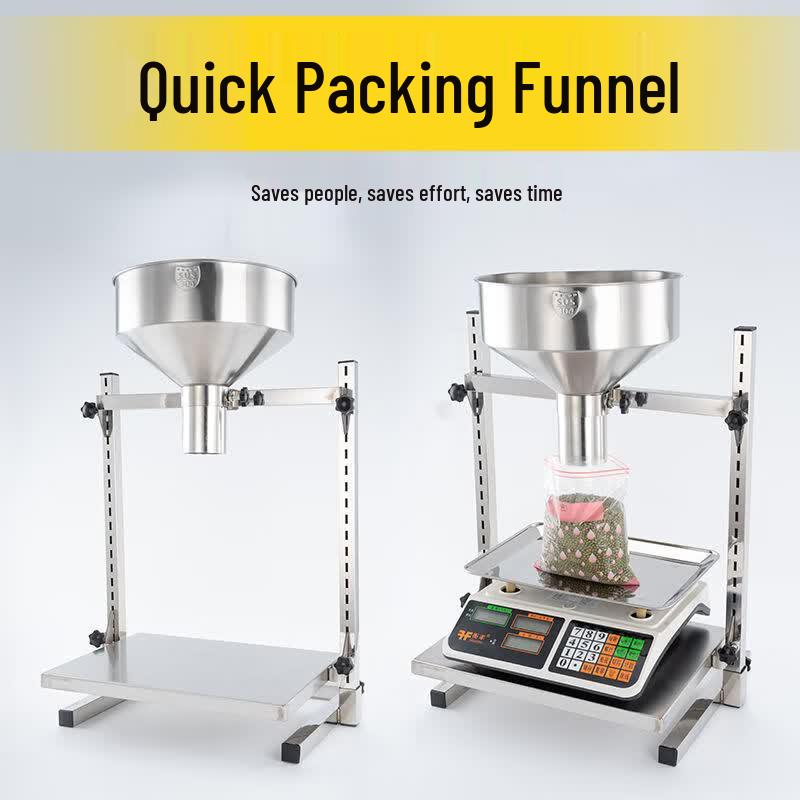Stainless Steel Industrial Filling Funnel with Stand