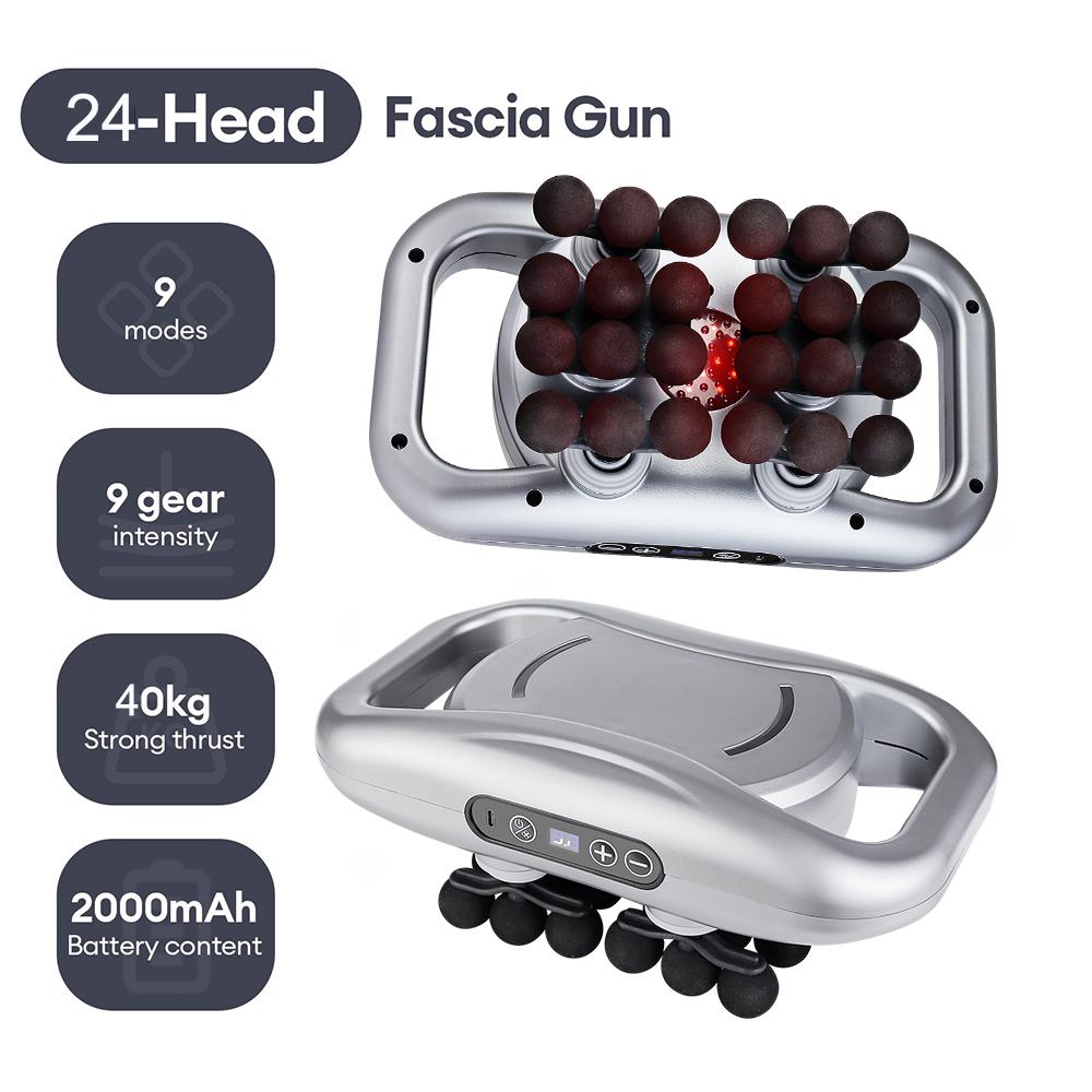 28-Heads Body Massage Gun High-Frequency Vibration Fascia Gun Back Waist Thigh Massager Neck Shoulder Massager Muscle masajeador