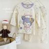 A Kids Thermal Underwear Set Cartoon Cotton Homewear 3-8 Years Old
