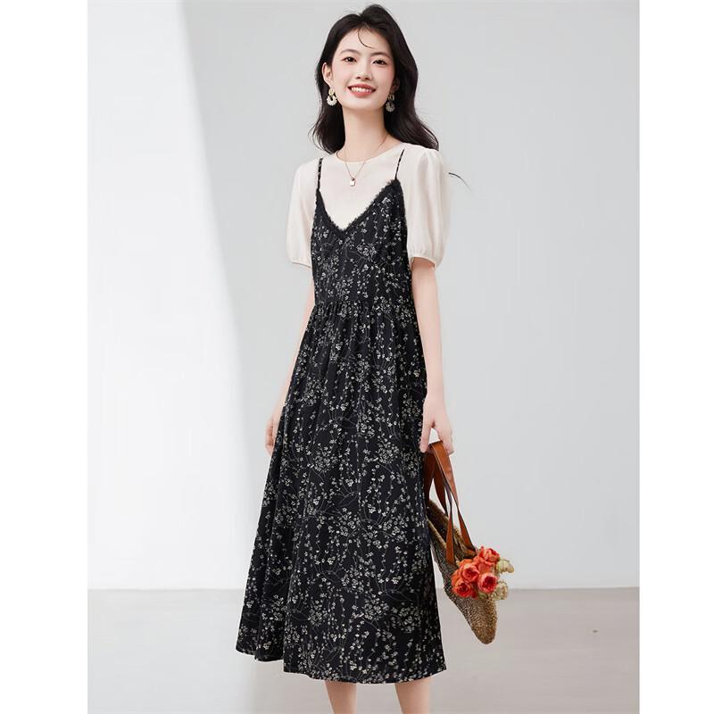 Women's Fashion Two-Piece Acetate Blend Dress Set