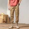Men's Overalls Loose Retro Pants Men's Trendy Brand Loose Tied Feet Versatile High-end Men's Casual Pants
