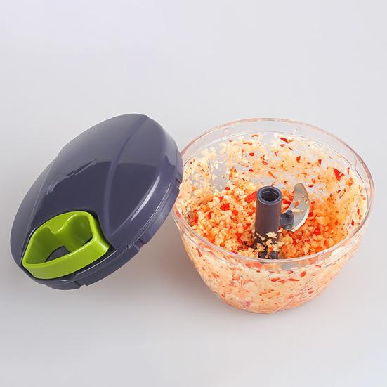 Garlic Peeler Manual Food Chopper with Sharp 420 Stainless Steel Blades Onions Vegetables Fruits Nuts Herbs Garlic Masher