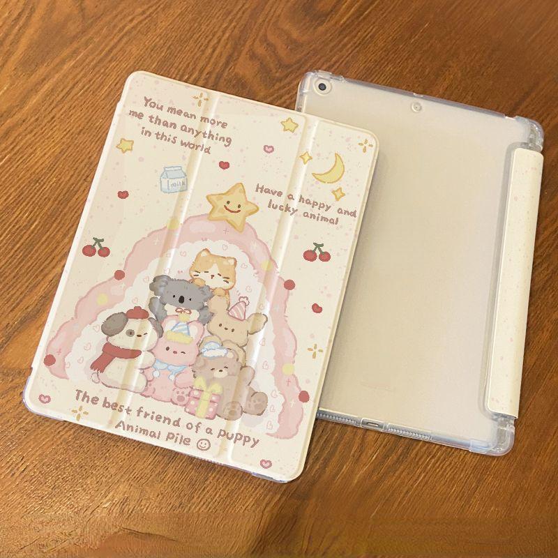 

Чехол для iPad Air5 10,9, новый высококачественный тройной чехол с милым щенком для iPad pro11 pro12.9 2022 2020 2018 mini6/5/4 с подставкой для карандашей ipadPro2022 (11)