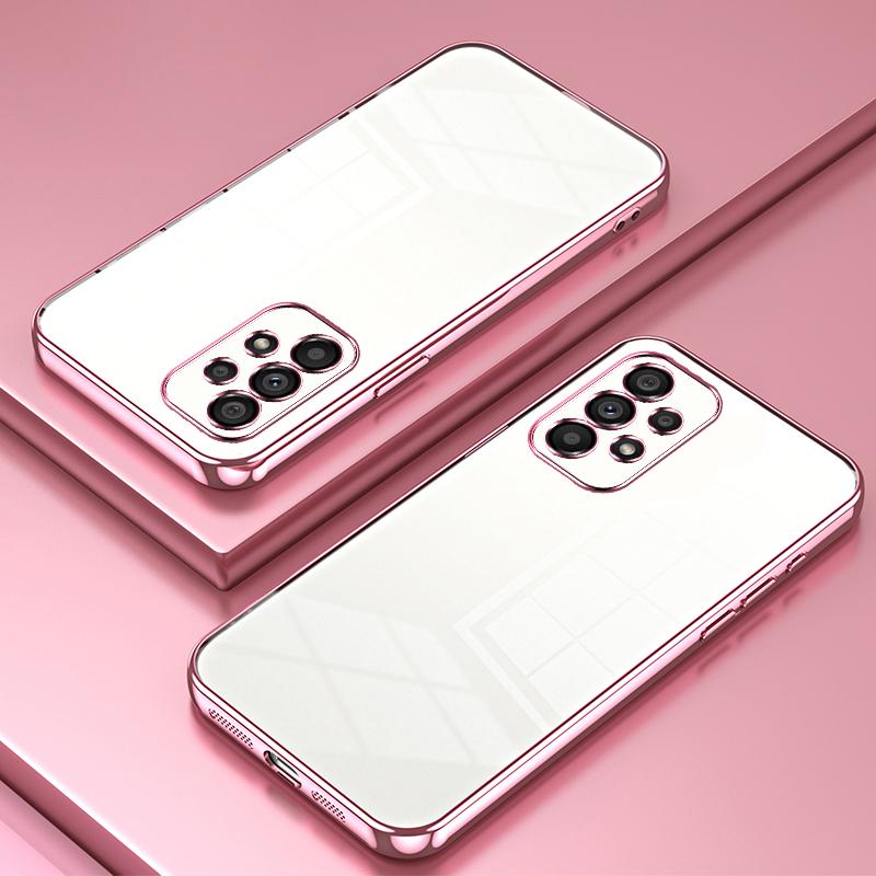 

For Samsung Galaxy A53 5G TPU Phone Case with Electroplated Frame Purple