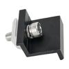 1Pc End Clamp/Medium Clamp Solar Panel Bracket Fixing PV End Clamp Aluminum Alloy AL6005-T5 NimM8*25 Stainless Steel Screws SUS3