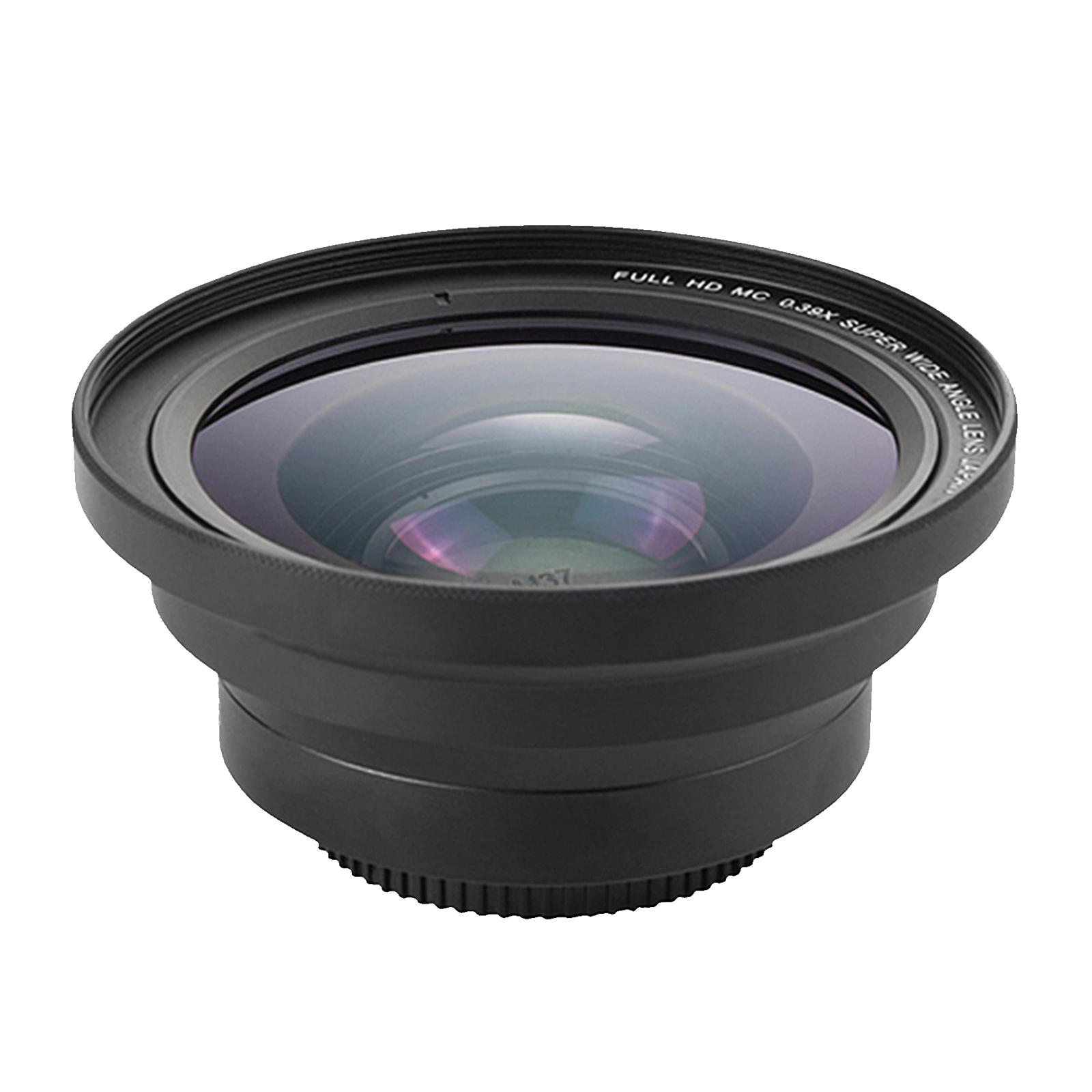 

0.39X Wide Angle Lens 75mm 0.39X Professional Wide Angle Lens Replacement For Video Camera Camcorders Accessories