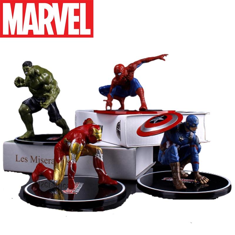 Marvel Avengers Doll Action Figure Toys Set For Kids Ironman Spiderman Hulk Captain America