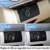 Upgraded Car Interior Dashboard Headlight Switch Button Panel Trim Head Lamp Replacement For Benz ML GL W164 X164 300