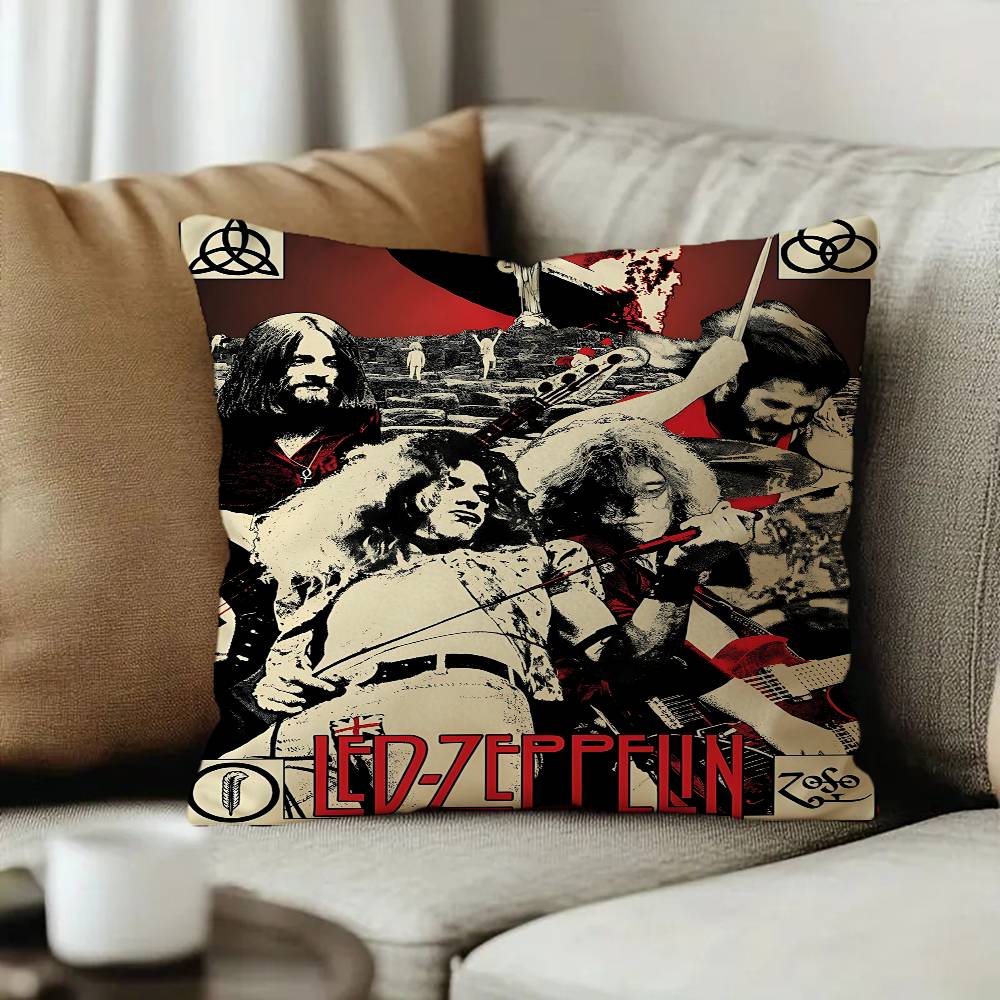 Band LLed ZZeppelin Pillow Cover for Bedroom Room and Living Room Sofa Decorative Cushion Cover