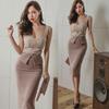 2019 Sommer Koreanisches Spitzen-Hosenträgerkleid – Slim Fit OL-Stil