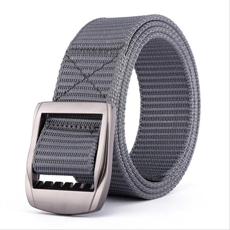 The New Men's 125cm Buckle Belt Nylon Braided Lightweight Breathable Daily Commuter Men's Belt