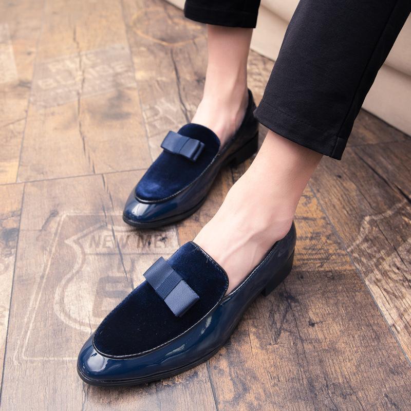 Men's Shoes Autumn British Retro Casual Shoes Versatile Hair Stylist Small Leather Shoes Formal Business Large Size Single Shoes Men