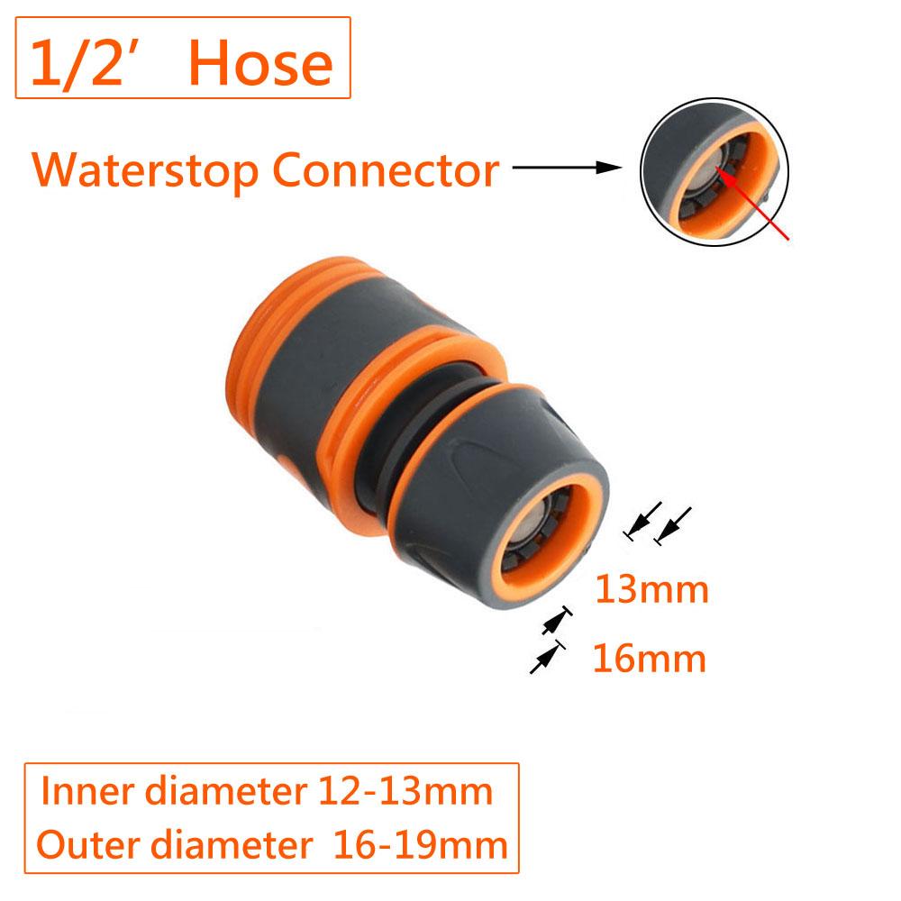 Garden Hose Quick Connector 4/7 8/11 1/2 3/4 1" Stop Water Connector Garden Watering Pipe Coupler Drip Irrigation System Fitting