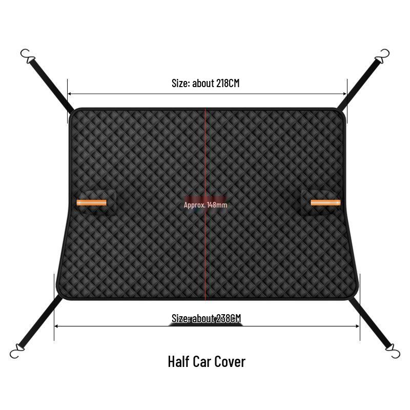 Magnetic Black Car Windshield Snow and Sun Cover (Thickened, Antifreeze)