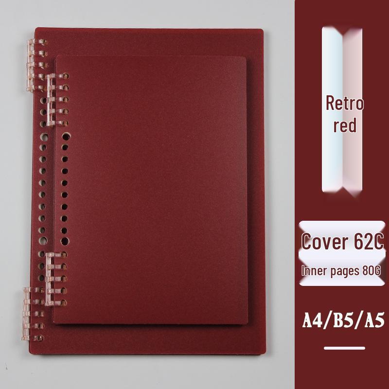 

Инновационный Минималистичный Матовый Блокнот на Спирали - Нежный для Рук, Дизайн на Разъемных Листах A4