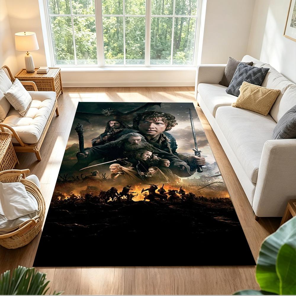 Lord Rings Area Rug Design for Entryway Study room Foyer Bedrooms Anti-slip Rug Office home decor Perfect Gift for Friends & Family
