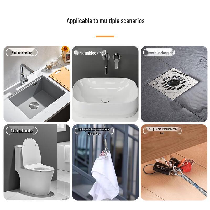 KUMBAZZ Manual Drain & Sewer Clearing Tools