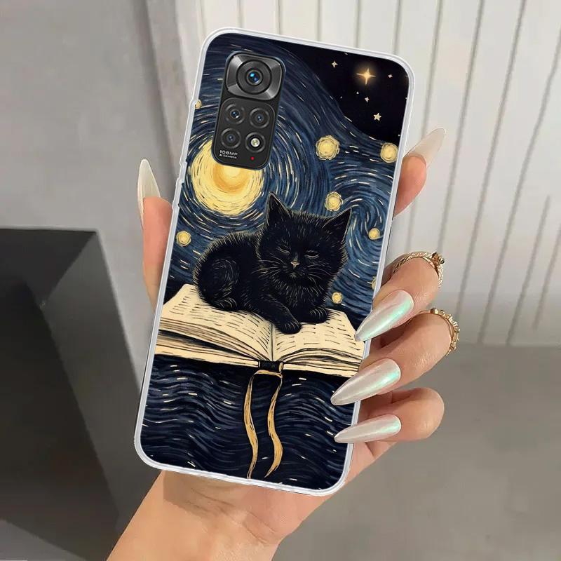 Witch And Cat Colorful Cute Phone Case for Xiaomi Redmi Note 15 14 14S 13 12S 12 Pro 11S 11 Plus 11T 11E 10S Soft Funda Print Sh