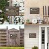 Custom Personalized Welcome Greenhouse Aluminum Sign Rustic Garden Wall Decor