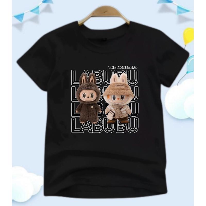 

Летняя мода LABUBU с рисунком Детская футболка с коротким рукавом Мультяшная футболка с принтом Лабубу для девочки с круглым вырезом Топ 120