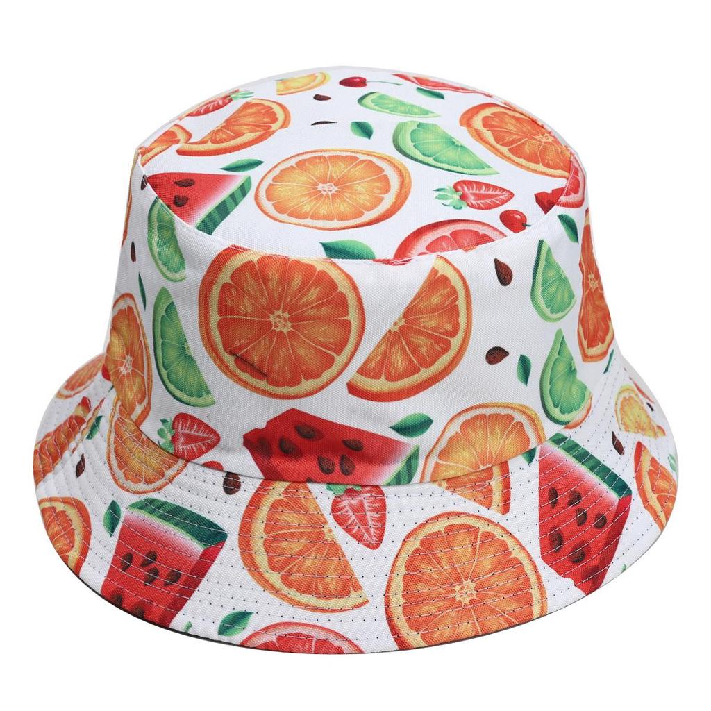 2026 Lemon Pattern Reversible Bucket Hat for Men & Women – Summer Sun Protection