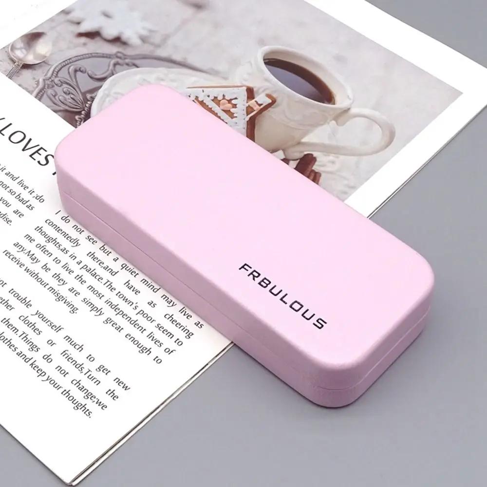 Koreańskie Proste Pudełko na Okulary Przechowywanie Okularów Przeciwsłonecznych Wysokiej Jakości Jednokolorowe Pudełko do Przechowywania Okularów dla Chłopców i Dziewcząt Uczniów