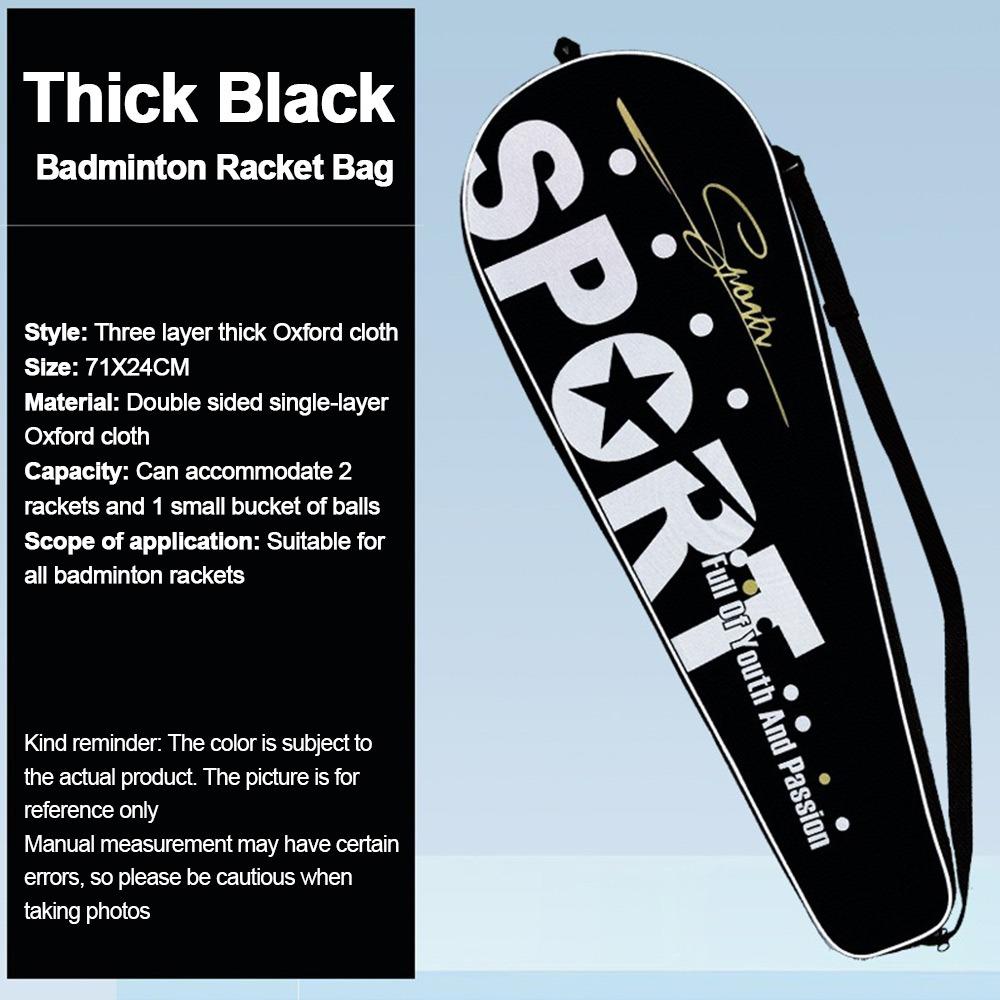 Waterproof Badminton Racket Cover Oxford Racket Protective Cover Racket Carrying Bag  Sport
