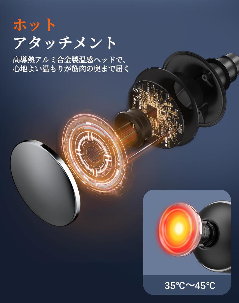 Arboleaf Myofascial Release Gun Handy Gun with Aluminum Alloy Heating 10mm Maximum Speed 3200 Times Per 6 6 Full Body Large Quiet Portable Perfect