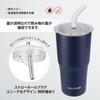 HAUSHOF 530ml Stainless Steel Tumbler with Straw and Lid, Coffee Cup, Water Bottle, Mug, Coffee Tumbler, Double-Walled Wall, Vacuum Insulated,
