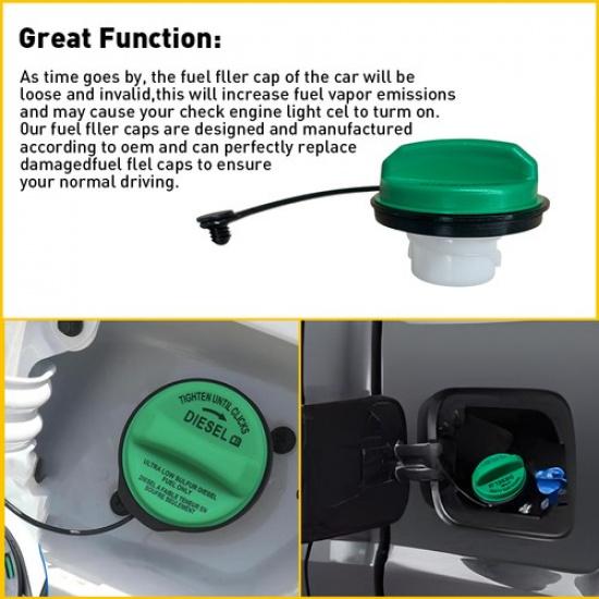 8C3Z9030C Gas Cap for F450 F550 Truck Ford F250 F350 F-250 Super Duty 2008-2017