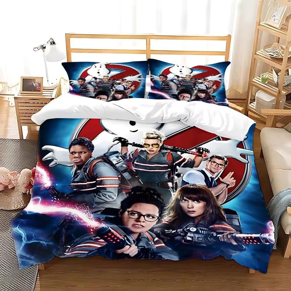 Cartoon G-Ghostbusters Duvet Cover Pillowcase Bedding Set Adult kids Bedroom Decoration Children Gift Single Double Large Size