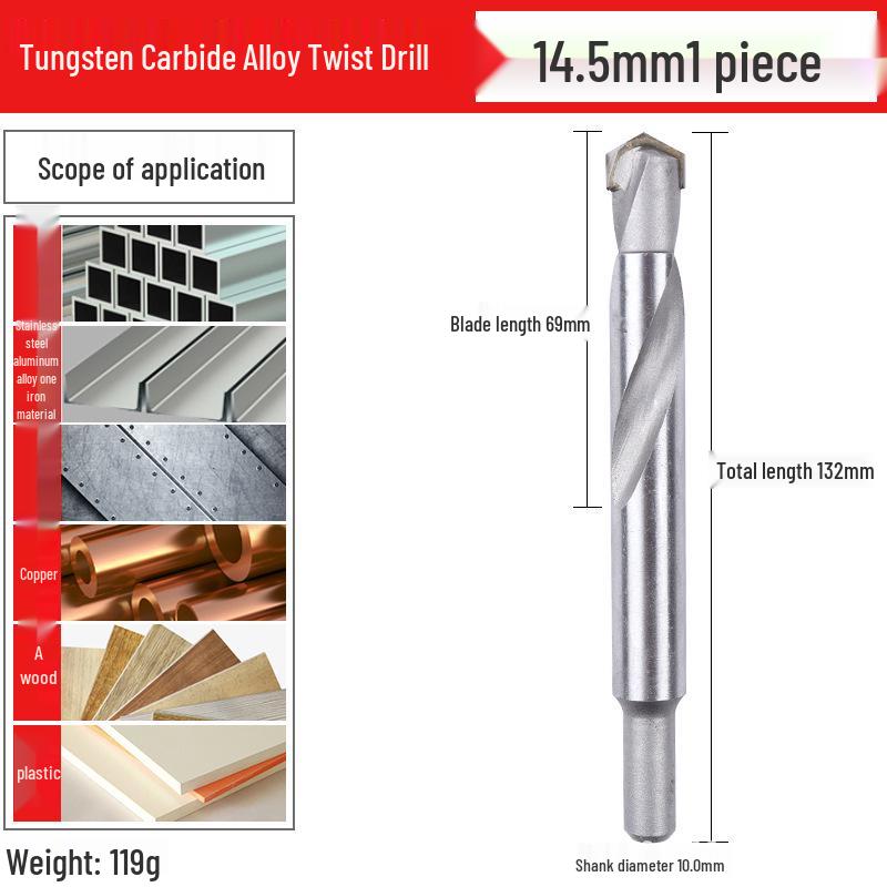 Tungsten Carbide Twist Drill Bit for Steel and Metal