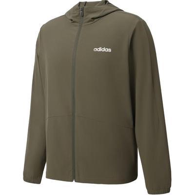 adidas Solid Color Comfortable Casual Hooded Zip Jacket Unisex Jackets Olive-Green JN8453