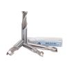 Heye National Standard 4-Flute Carbide Steel End Mill 5-25mm, Straight Shank, White Finishing