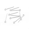 [15-50mm] 925 Sterling Silver Eye Head Pins Flat Head Pins T Shape Needles Ball Head Pins for Jewelry Making DIY 2pcs