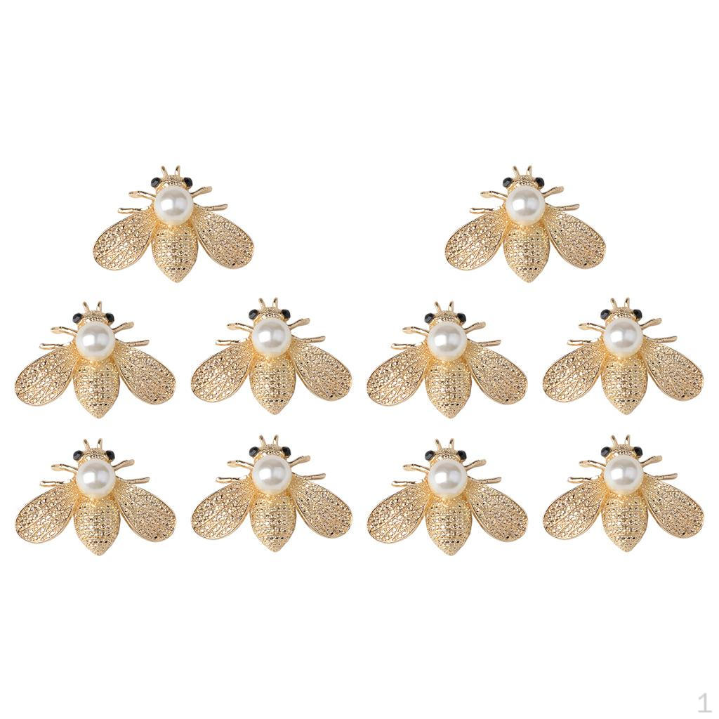 

10 шт. Декоративные украшения в форме пчелы, из сплава, с плоской задней стороной, для рукоделия