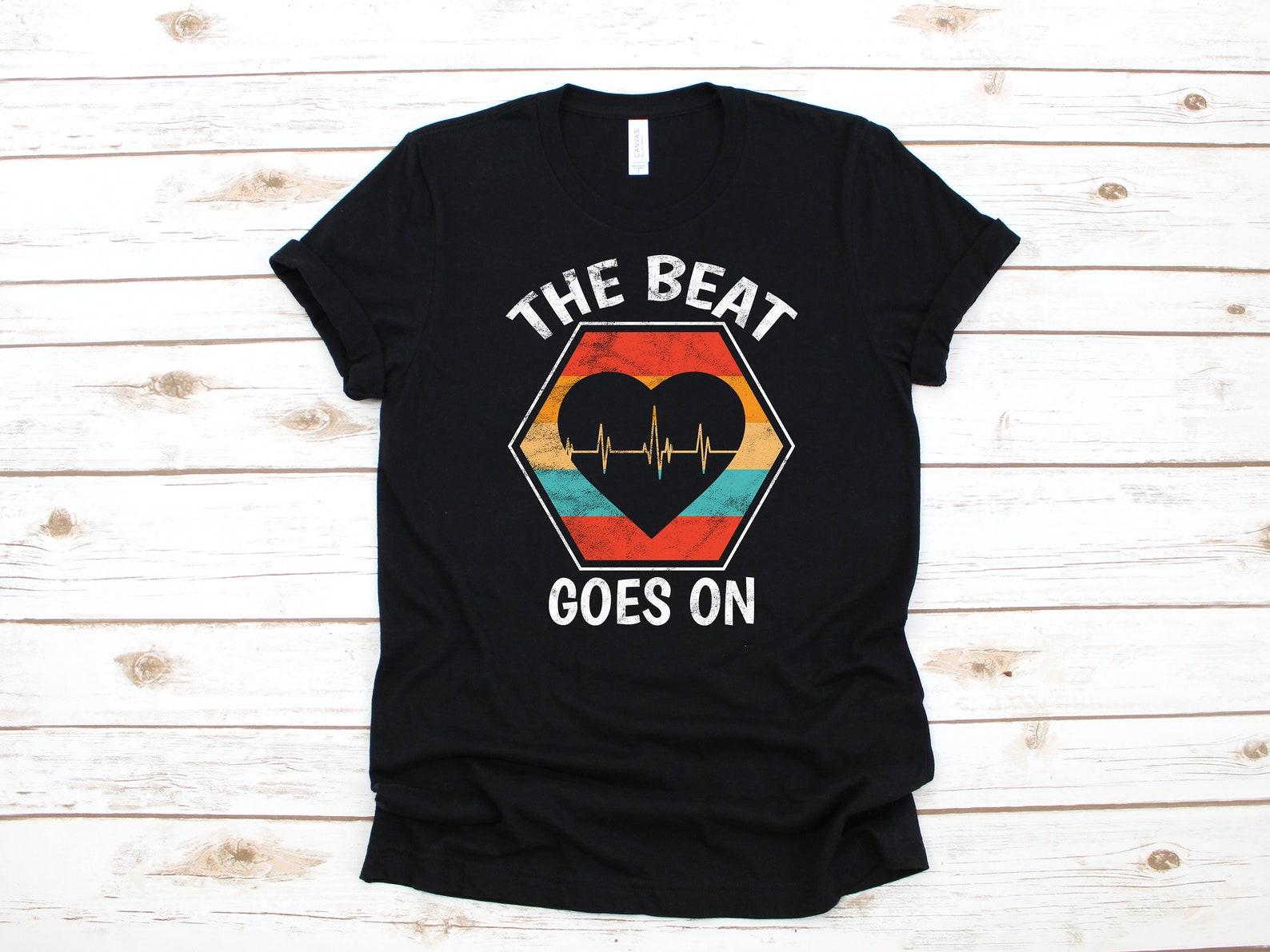 Heart Attack T-Shirt / Open Heart Surgery / Funny Heart Attacks Gift / Beat Goes On / Get Well Soon Gift / T-shirt / T-shirt /T-shirt 2XL