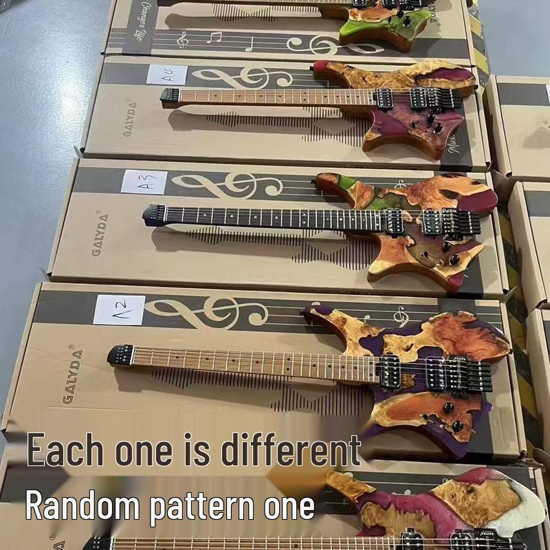 Entry-Level Rock Electric Guitar with Solid Wood & Carbonized Neck
