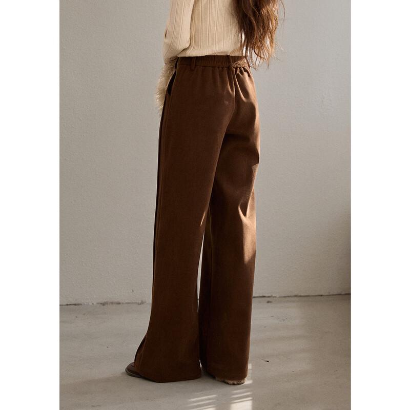 Women's Fleece-Lined Corduroy Straight-Leg Pants