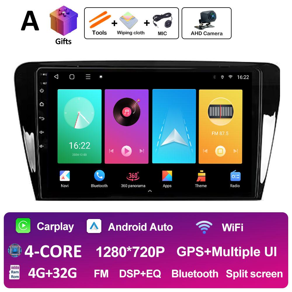 Sistem Inteligent DSP Stereo Pentru Skoda Octavia 3 A7 2013 2014 2015 2016 2017 2018 Player Video Radio Multimedia Auto Ecran QLED IPS