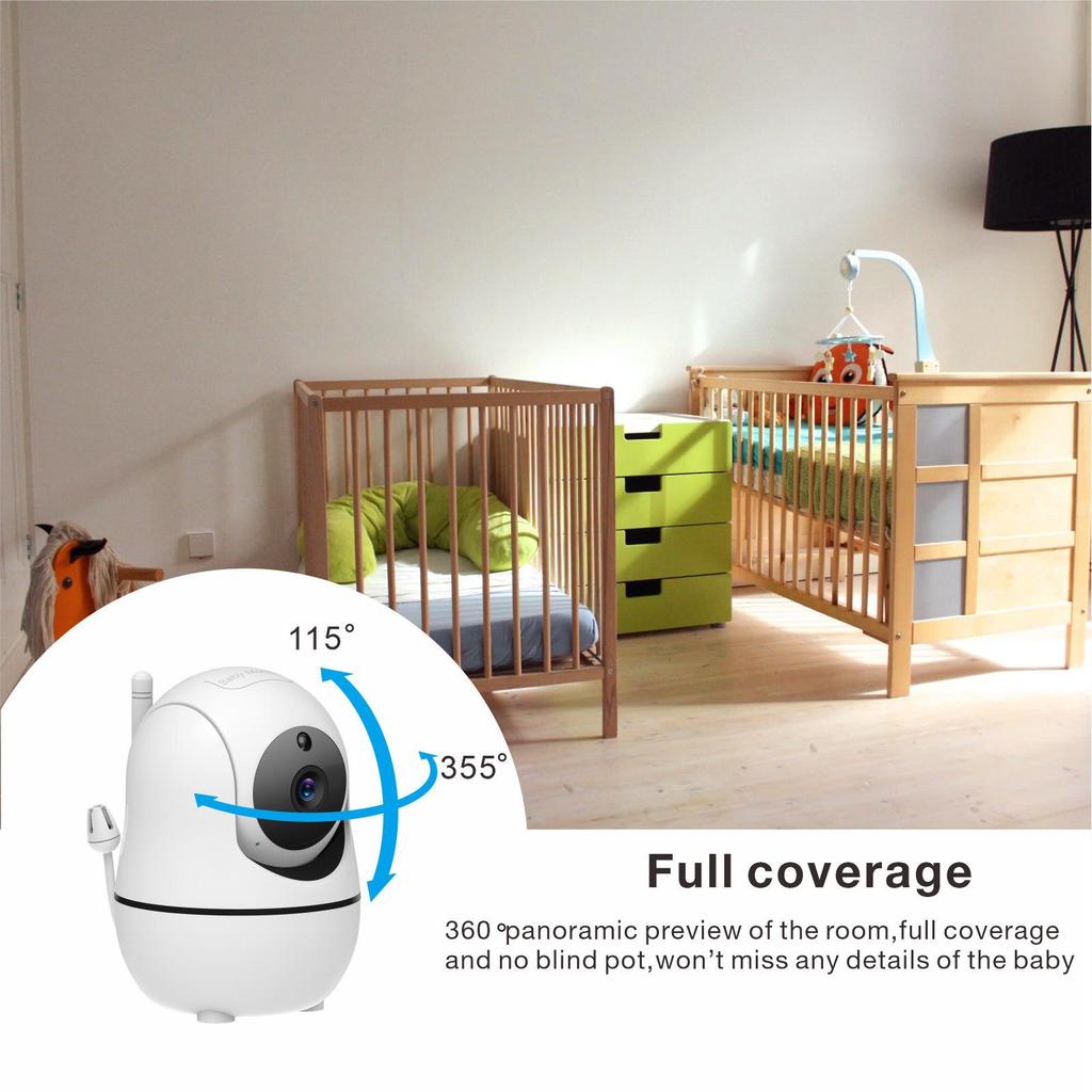 5-Inch Night Vision PTZ Baby Caretaker Monitor