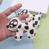 Multi Purpose Spotted Dog PU Keychain Accessory For Cars And Bags Featuring Sturdy Alloy Clip Keychain Pendant
