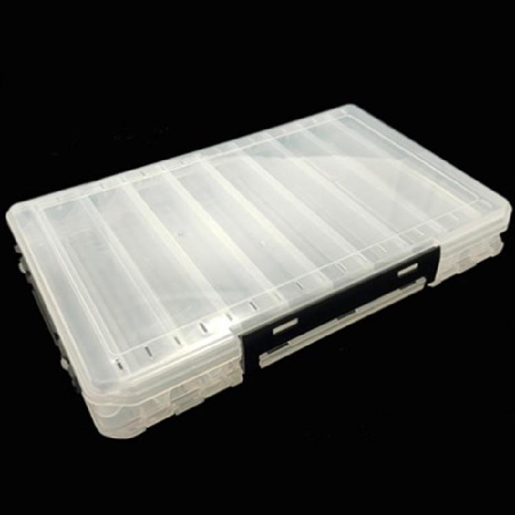 Double Sided Fishing Lure Storage Box Fishing Hooks Container Tackle-Organizer